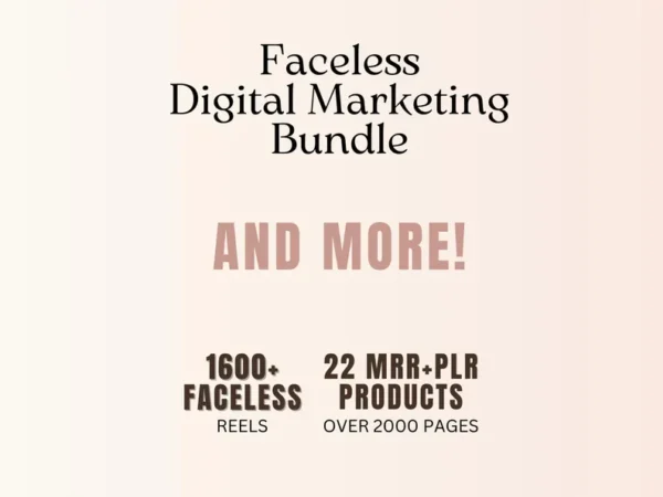 Faceless Digital Marketing Guide Bundle with Master Resell Rights Digital Marketing PLR Done For You Digital Marketing Guides with MRR DFY - Image 3