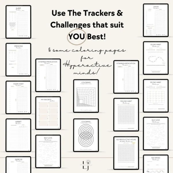 ADHD Digital Planner, ADHD Planner, Printable, Daily Planner, Medication & Habit Tracker, ADHD Planner Adult, Cleaning and Meal Planner - Image 2