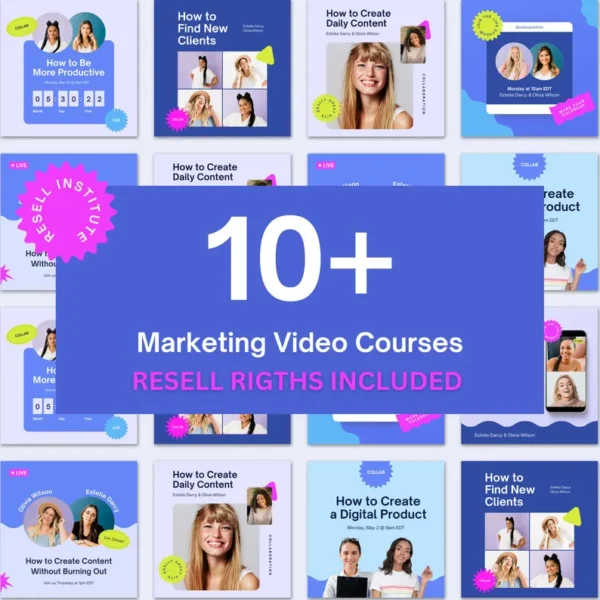900+ Business Courses Bundle | MRR, PLR, Resell Rights | Digital Business, Video Courses, Marketing Courses, Dropshipping Courses, Courses. - Image 2