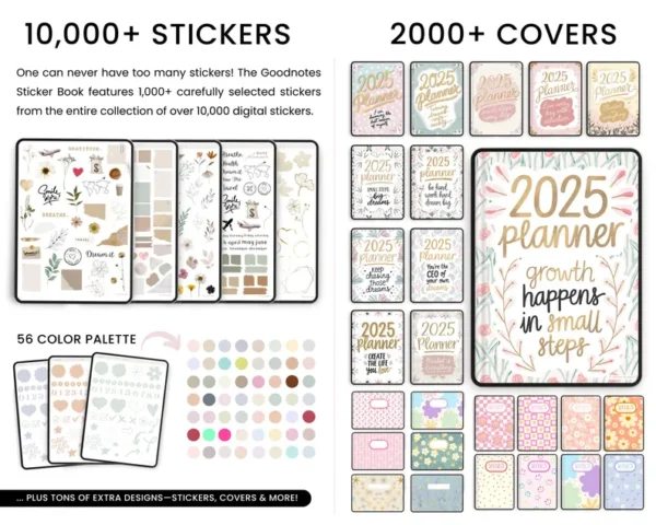 Digital Planner Goodnotes, iPad Planner, Daily Weekly Monthly Planner, Undated Planner, Notability Planner, 2025 ADHD Planner Journal Bundle - Image 5