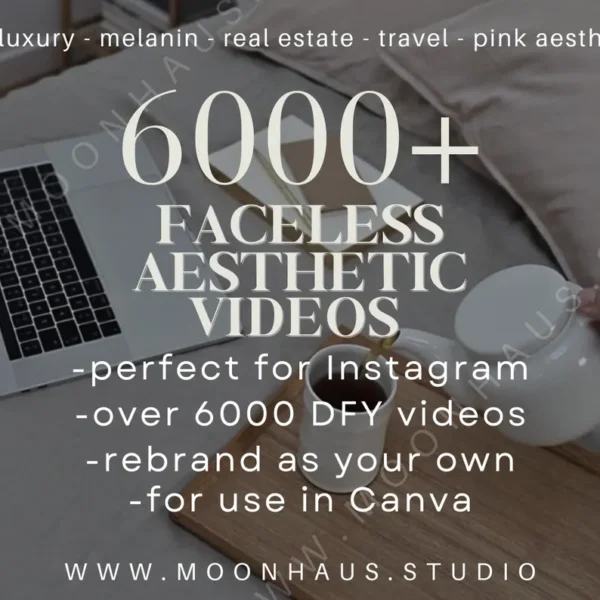 6000+ Aesthetic Faceless Video Reels + Story MRR & PLR resell | Affiliate Marketing, Email, Social Media mrr DFY Instagram Templates Digital - Image 2