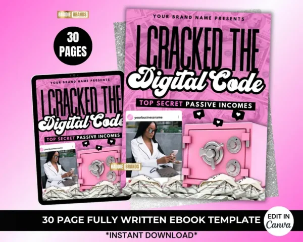 PLR Ebook 30 Pages - Done For You Ebook, Add your brand and resell - Ebook Cover, Ebook Template, Ebook Template Canva, Passive Income Ebook