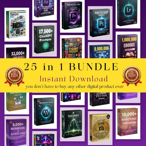 20 Million Digital Products to Sell | Master Resell Rights Products | Digital Products Bundle | PLR Bundle Digital Products | Passive Income - Image 11