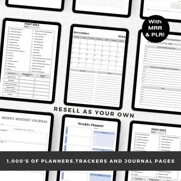 8000 Resellable Done For you digital pages, PRL Bundle, Passive Income Starter, Canva Template Bundle, Editable Printable, Ebook - Image 4